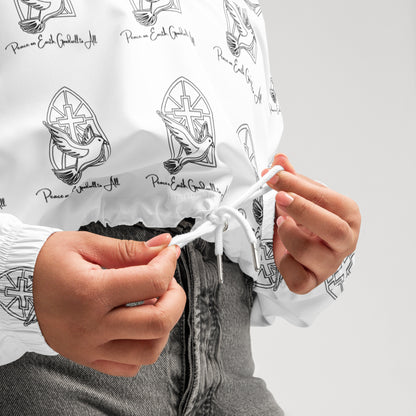 Savior is born Biblical Cropped Windbreaker | – RB Designa Co