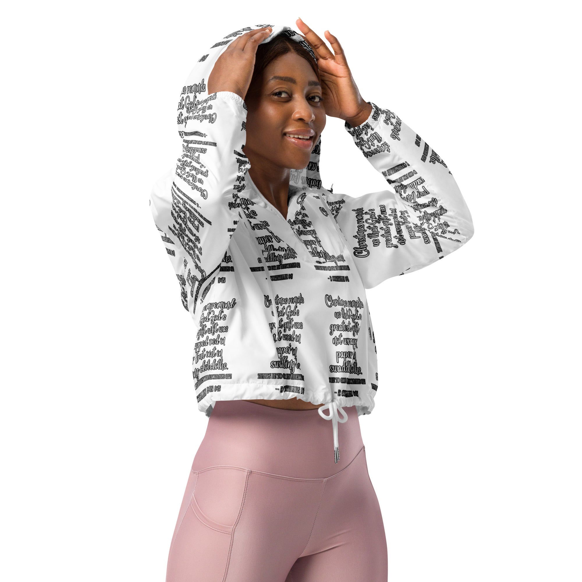 Gift Biblical Cropped Windbreaker | – RB Designa Co