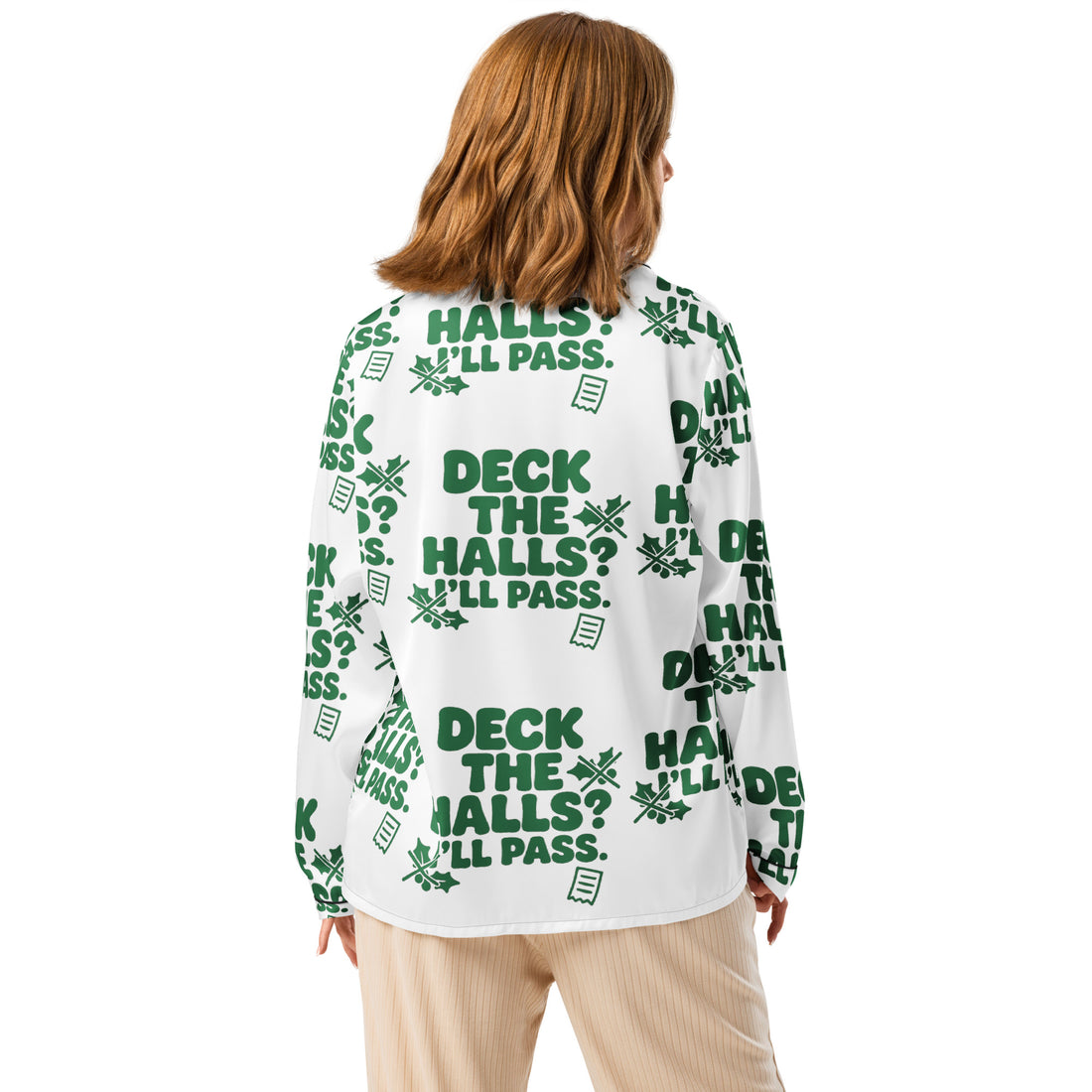 Deck The Halls Anti-Christmas / Bah Humbug Long Sleeve Pajama Top | – RB Designa Co