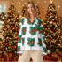 Skibidi Sleigh Vibes Teen Long Sleeve Pajama Top | – RB Designa Co