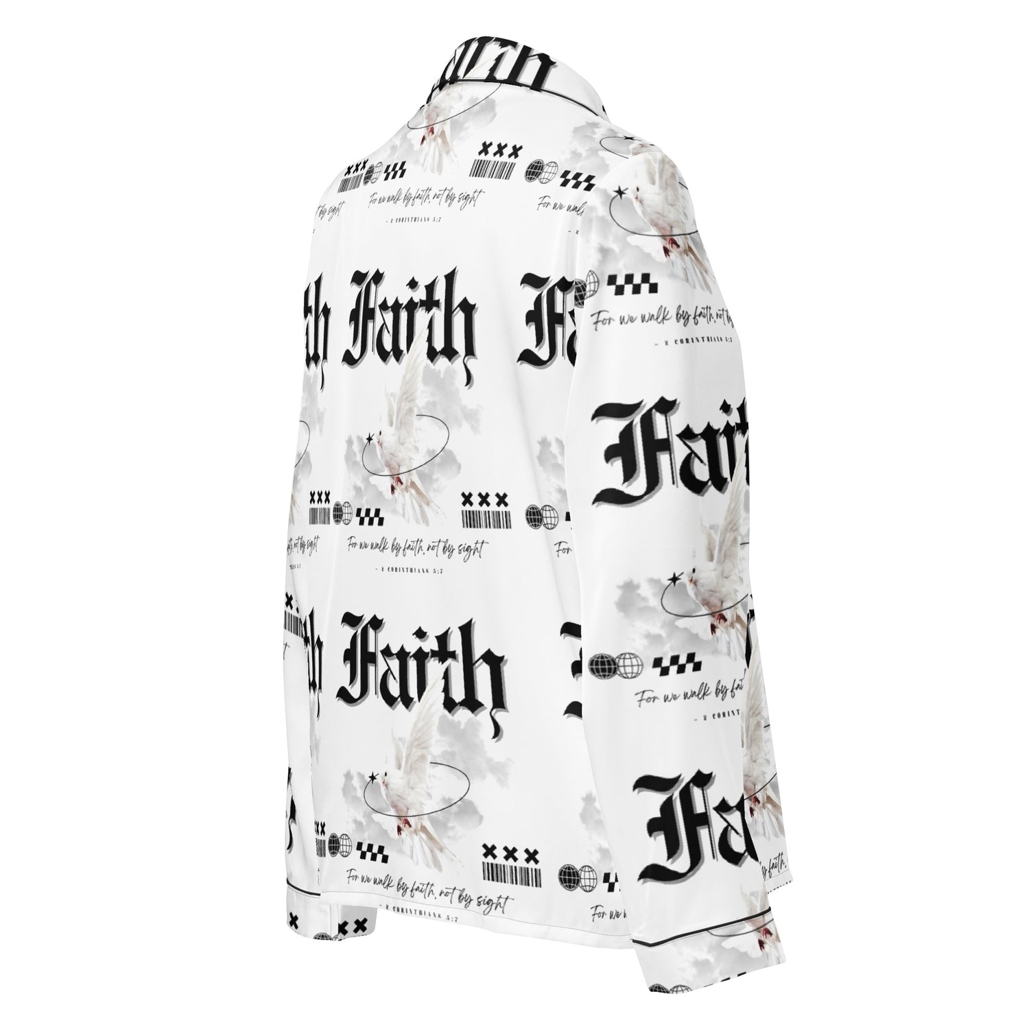 Faith Back Light Biblical Long Sleeve Pajama Top | – RB Designa Co