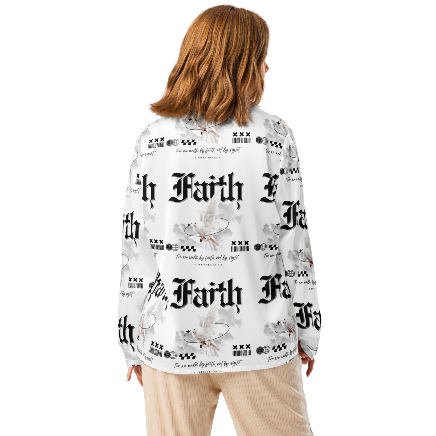 Faith Back Light Biblical Long Sleeve Pajama Top | – RB Designa Co
