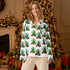 Merry Christmas Green Teen Long Sleeve Pajama Top | – RB Designa Co