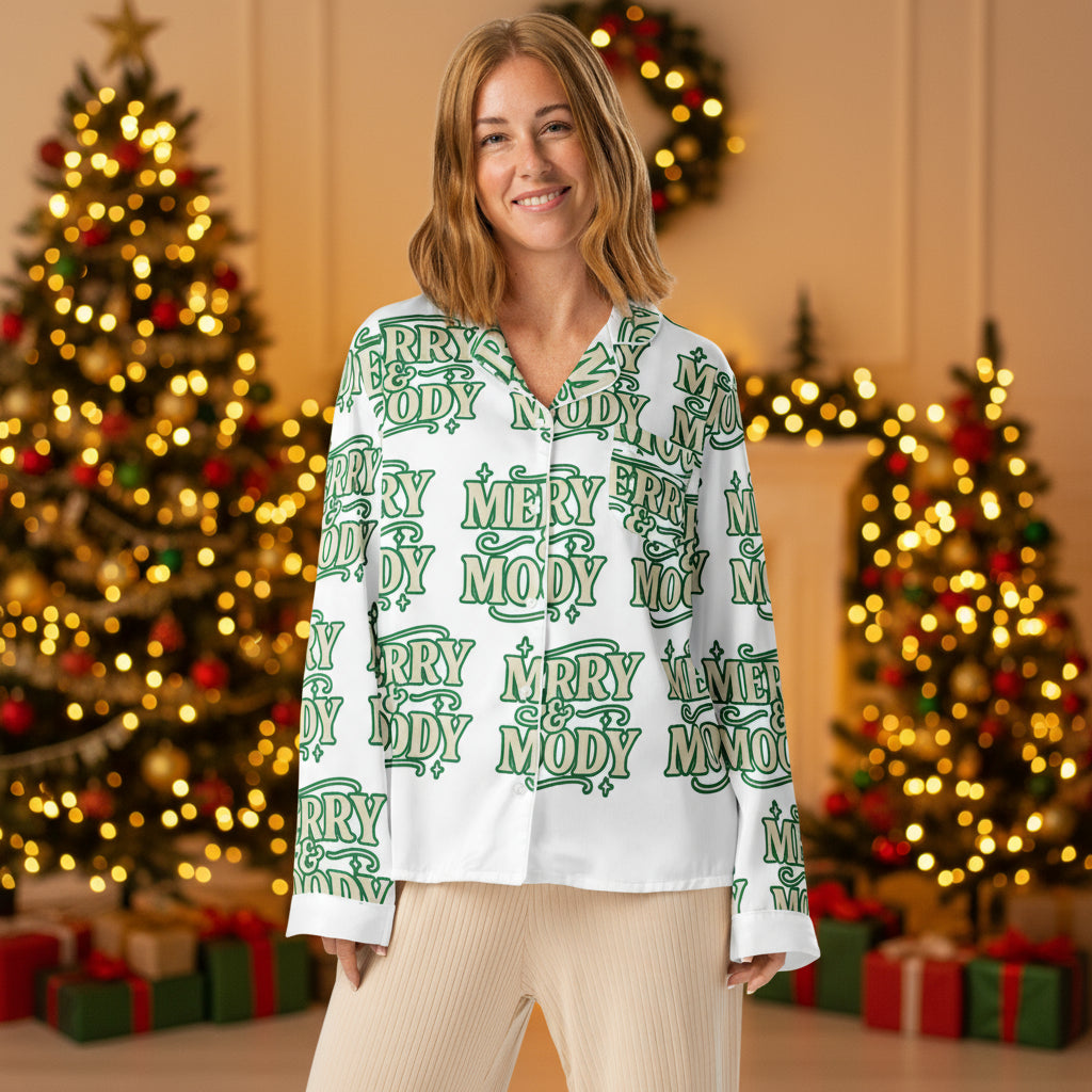 Merry Moody Teen Long Sleeve Pajama Top | – RB Designa Co