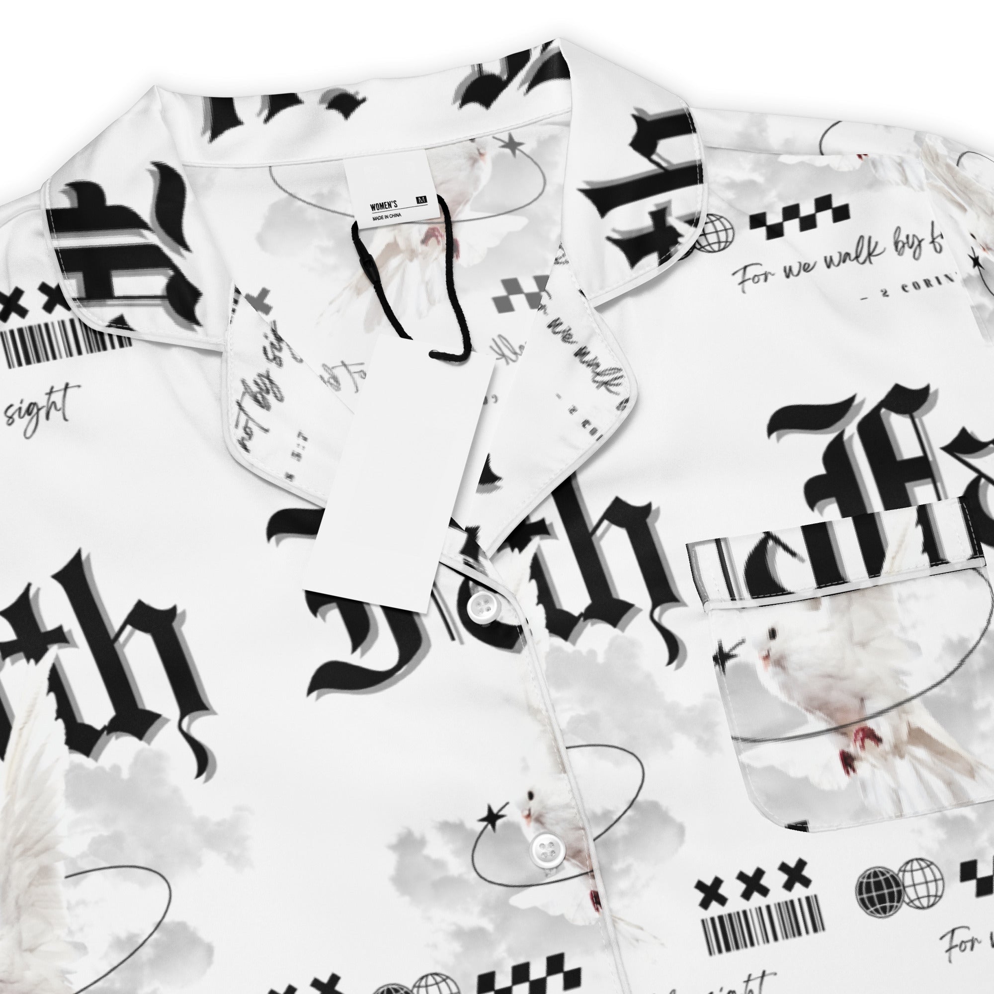 Faith Back Light Biblical Long Sleeve Pajama Top | – RB Designa Co