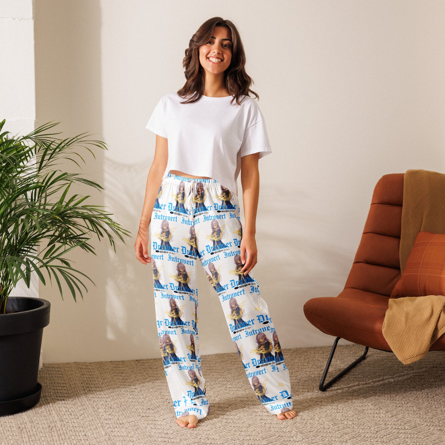 &quot;Introvert Dreamer&quot;- Black | Women’s pajama pants | – RB Designa Co
