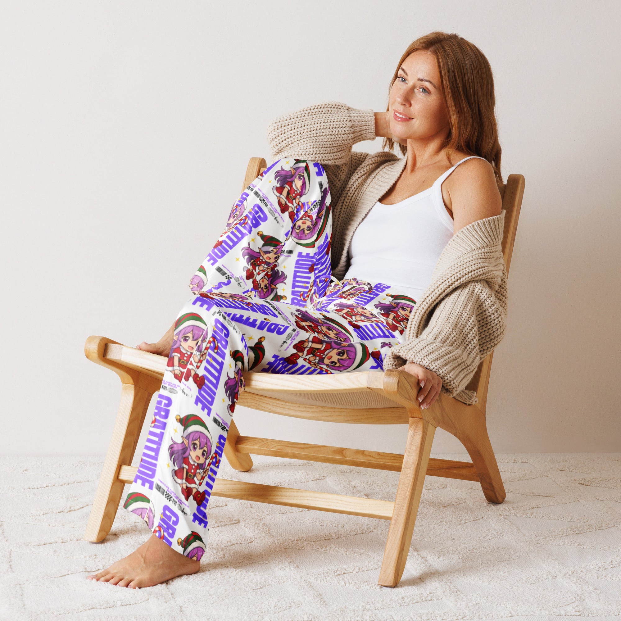 &quot;Gratitude&quot;- Black | Women’s pajama pants | – RB Designa Co