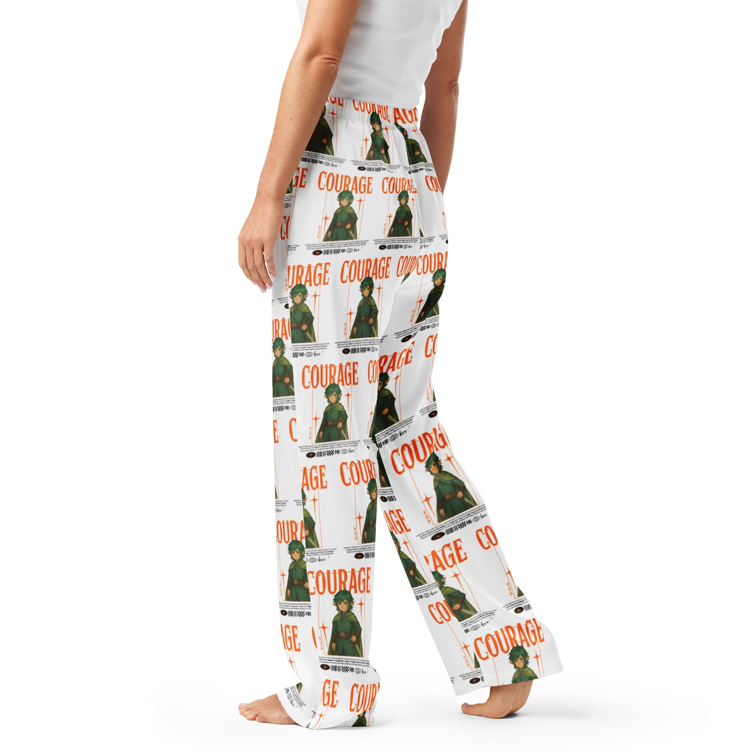 &quot;Courage&quot;- Black | Women’s pajama pants | – RB Designa Co