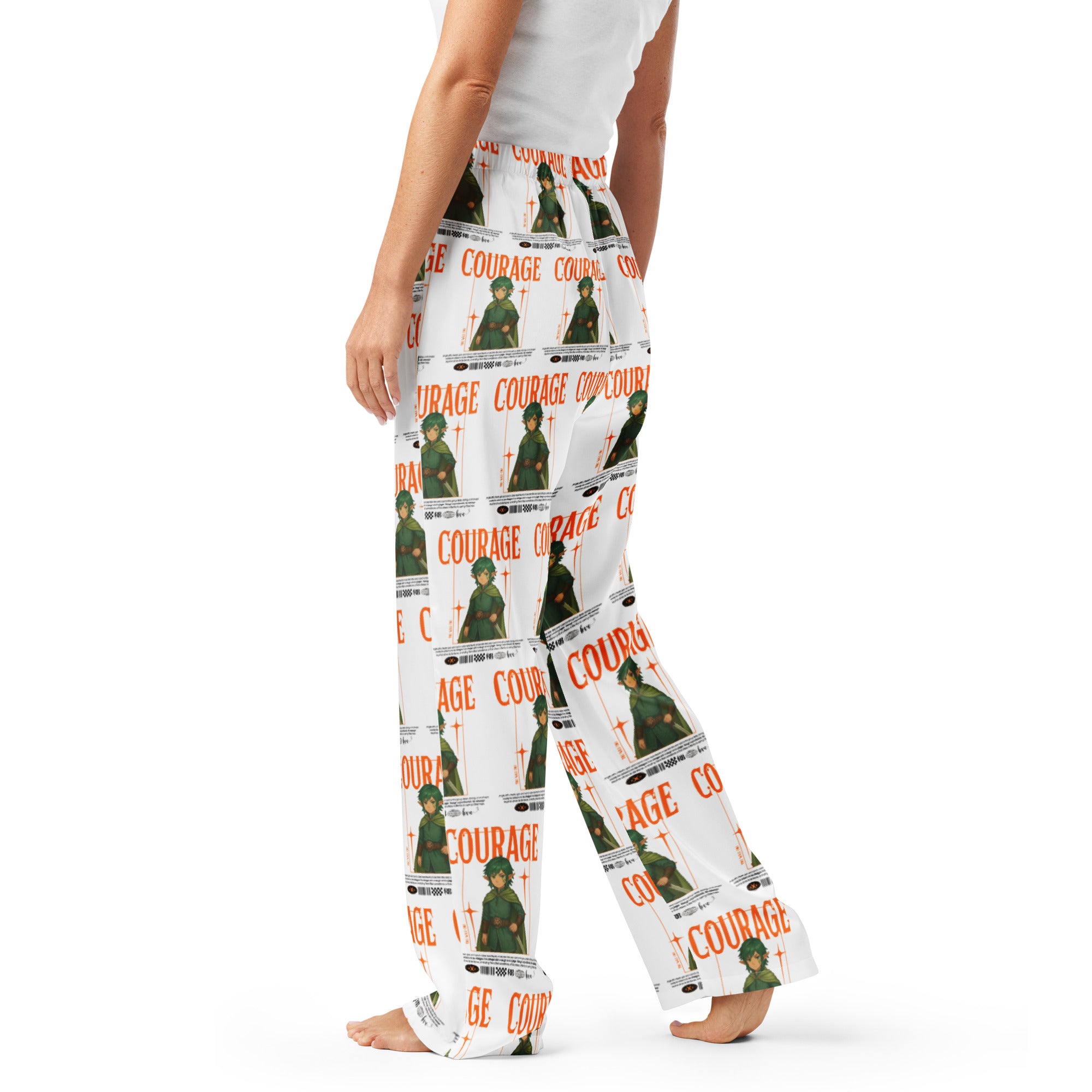 &quot;Courage&quot;- Black | Women’s pajama pants | – RB Designa Co