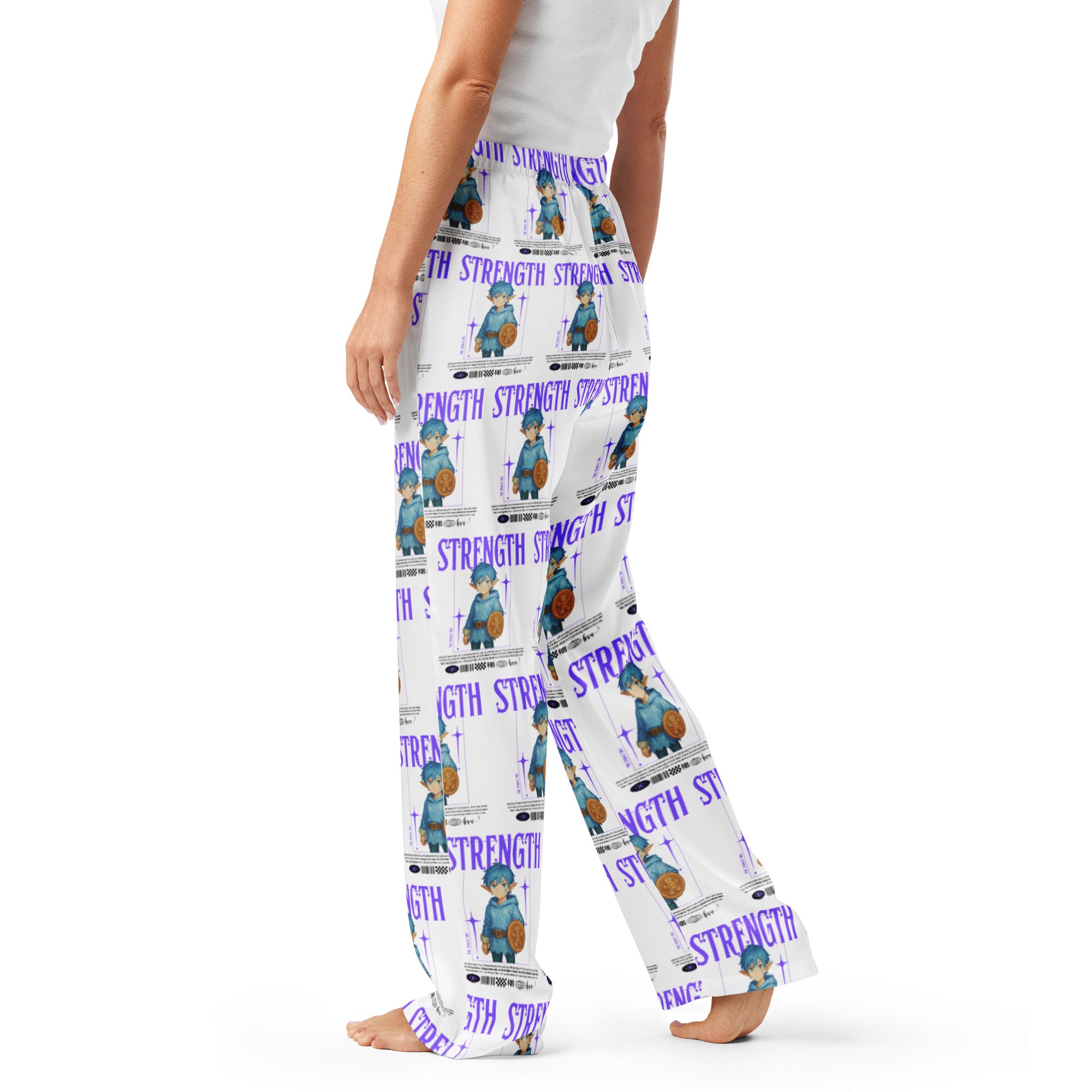 &quot;Strength&quot;- Black | Women’s pajama pants | – RB Designa Co