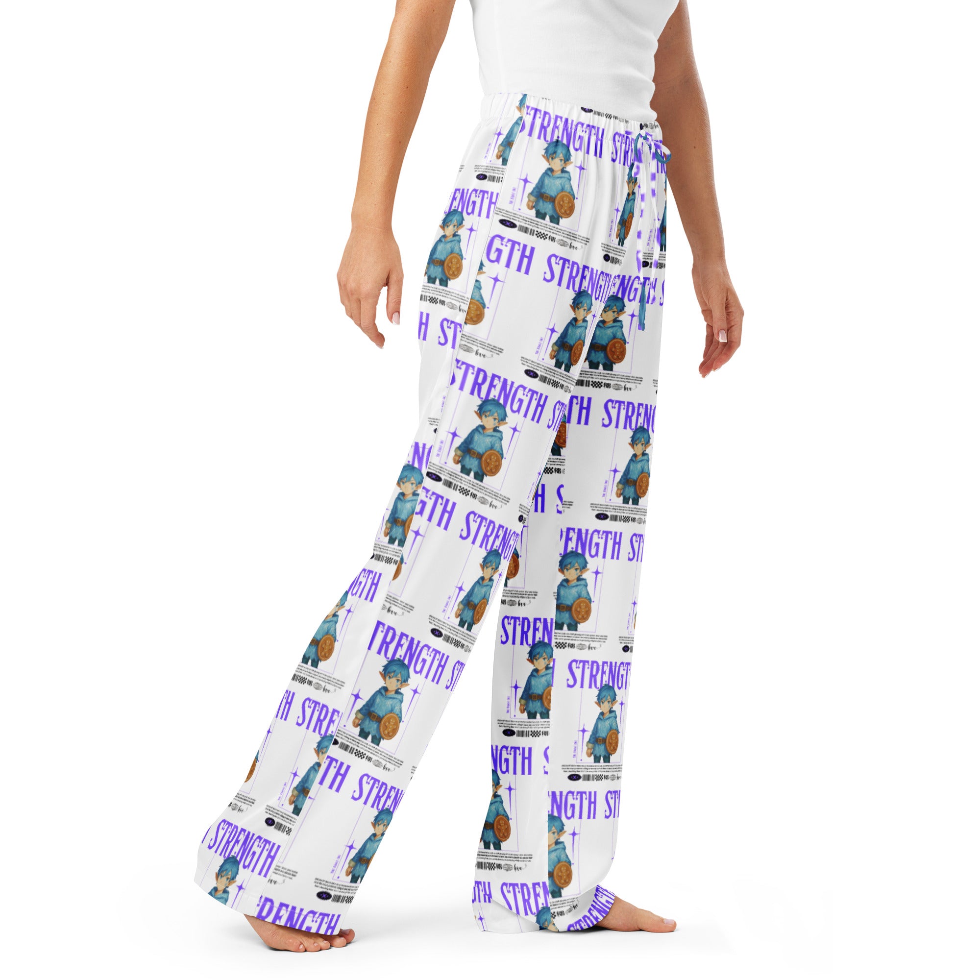 &quot;Strength&quot;- Black | Women’s pajama pants | – RB Designa Co