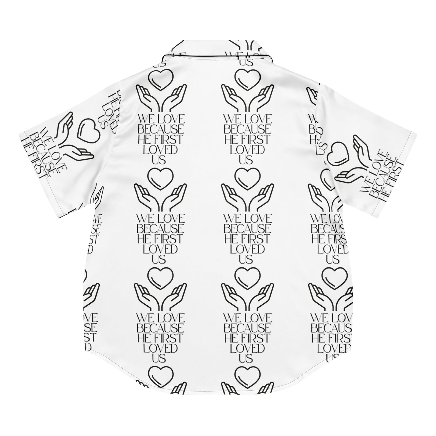 He First Loved Us Biblical Short-Sleeves Pajama Top | – RB Designa Co