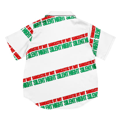 Sarcastic Silent Night Anti-Christmas / Bah Humbug Short-Sleeves Pajama Top | – RB Designa Co