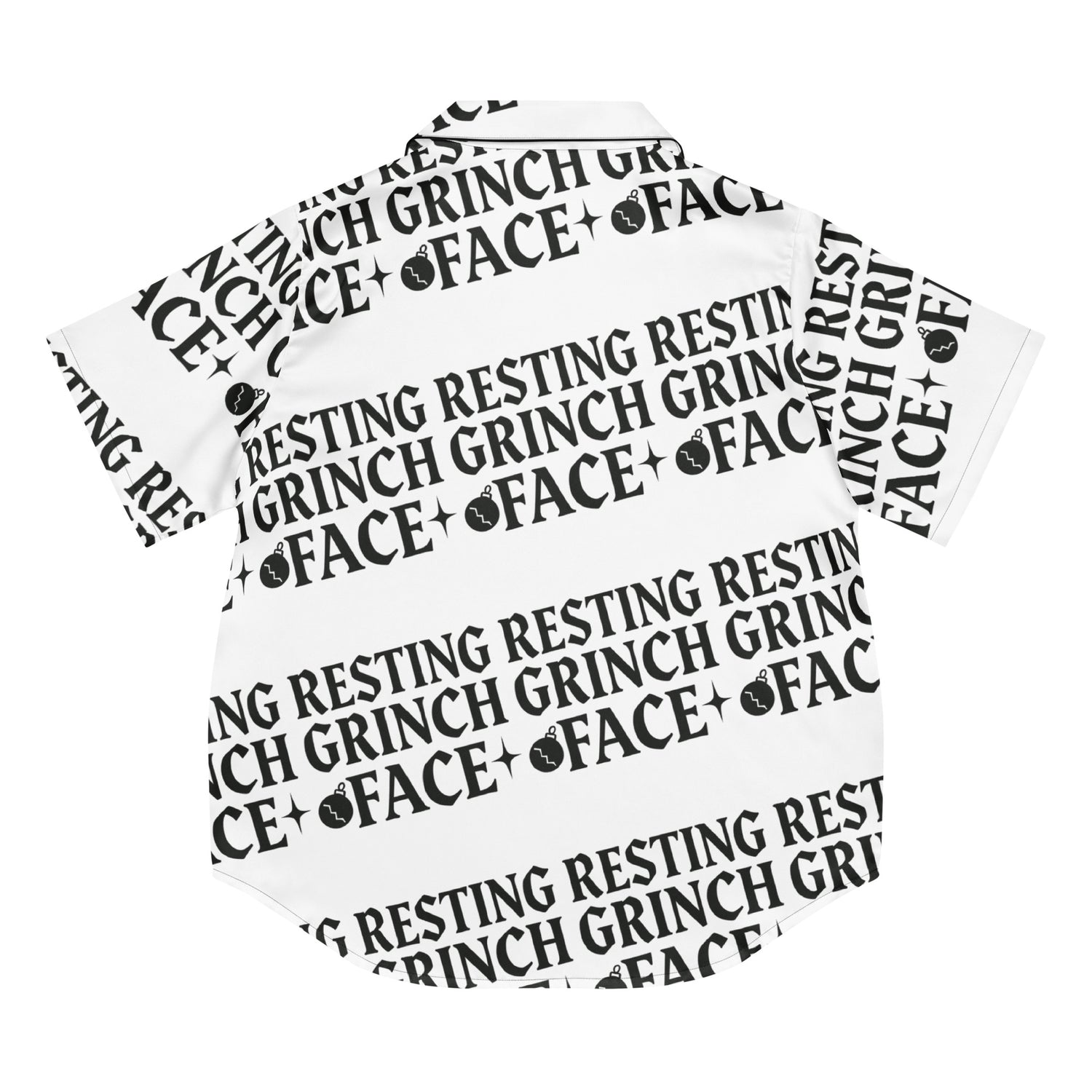 Resting Grinch Face Goth Humbag Short-Sleeves Pajama Top | – RB Designa Co