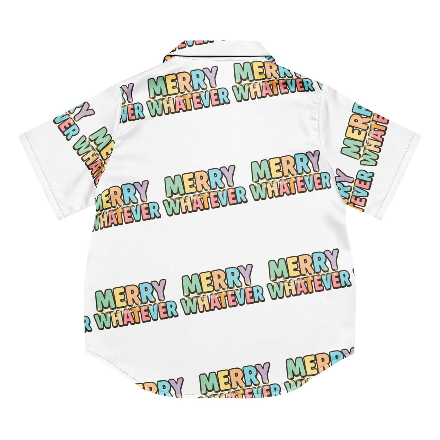 Merry Whatever Teen Short-Sleeves Pajama Top | – RB Designa Co