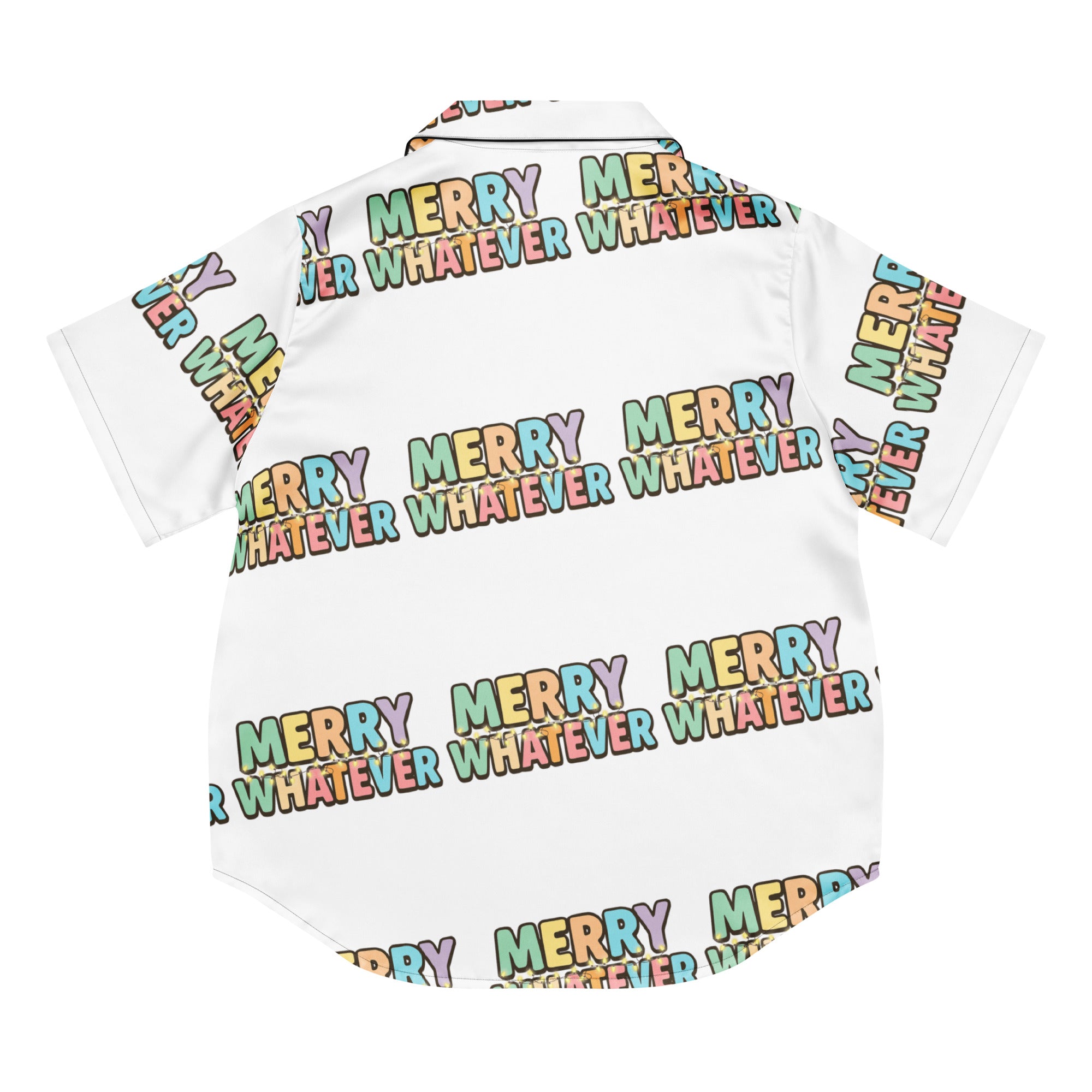 Merry Whatever Teen Short-Sleeves Pajama Top | – RB Designa Co