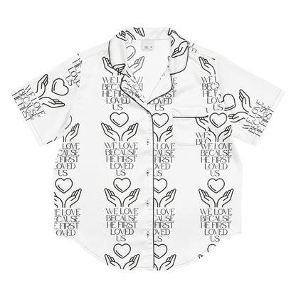 He First Loved Us Biblical Short-Sleeves Pajama Top | – RB Designa Co