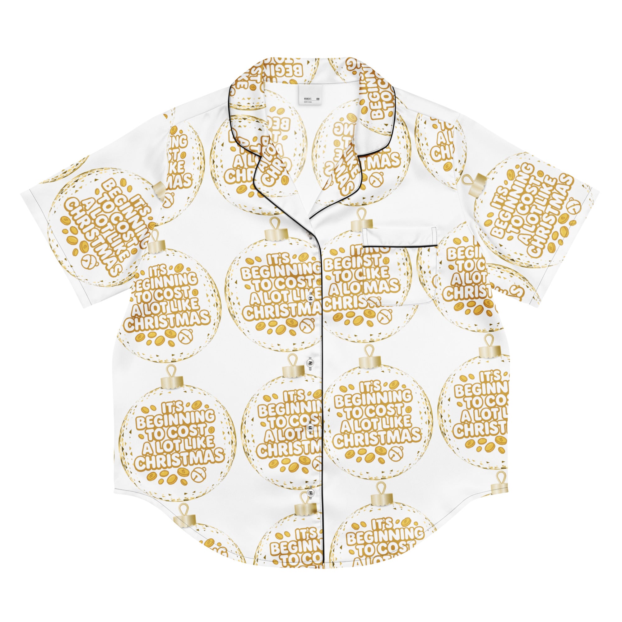 Its Beginning To Cost A Lot Like Christmas Humbag Short-Sleeves Pajama Top | – RB Designa Co