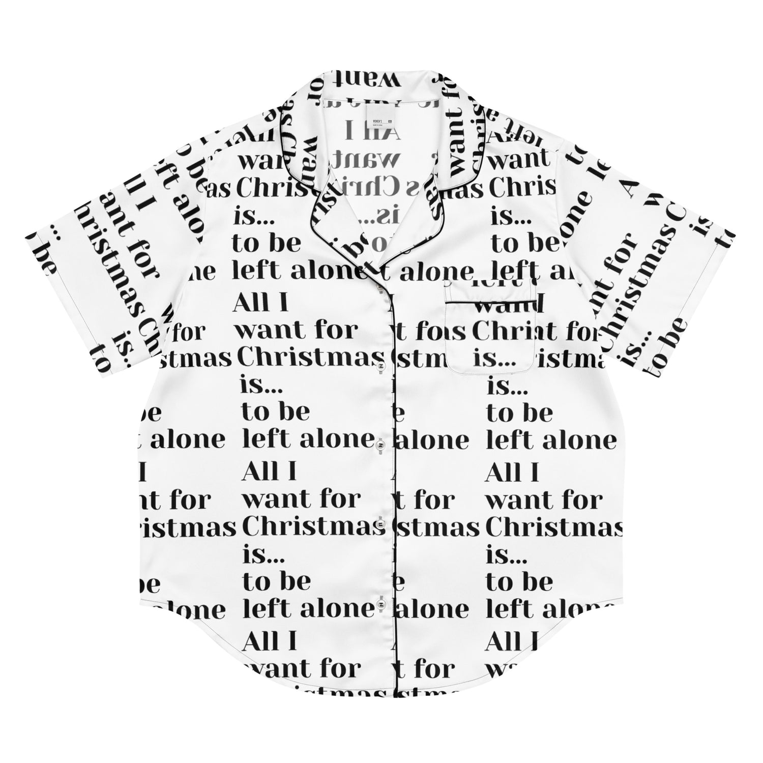 Left Alone Light Humbag Short-Sleeves Anti-Christmas / Bah Humbug Top | – RB Designa Co