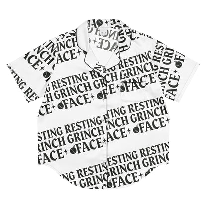 Resting Grinch Face Goth Humbag Short-Sleeves Pajama Top | – RB Designa Co