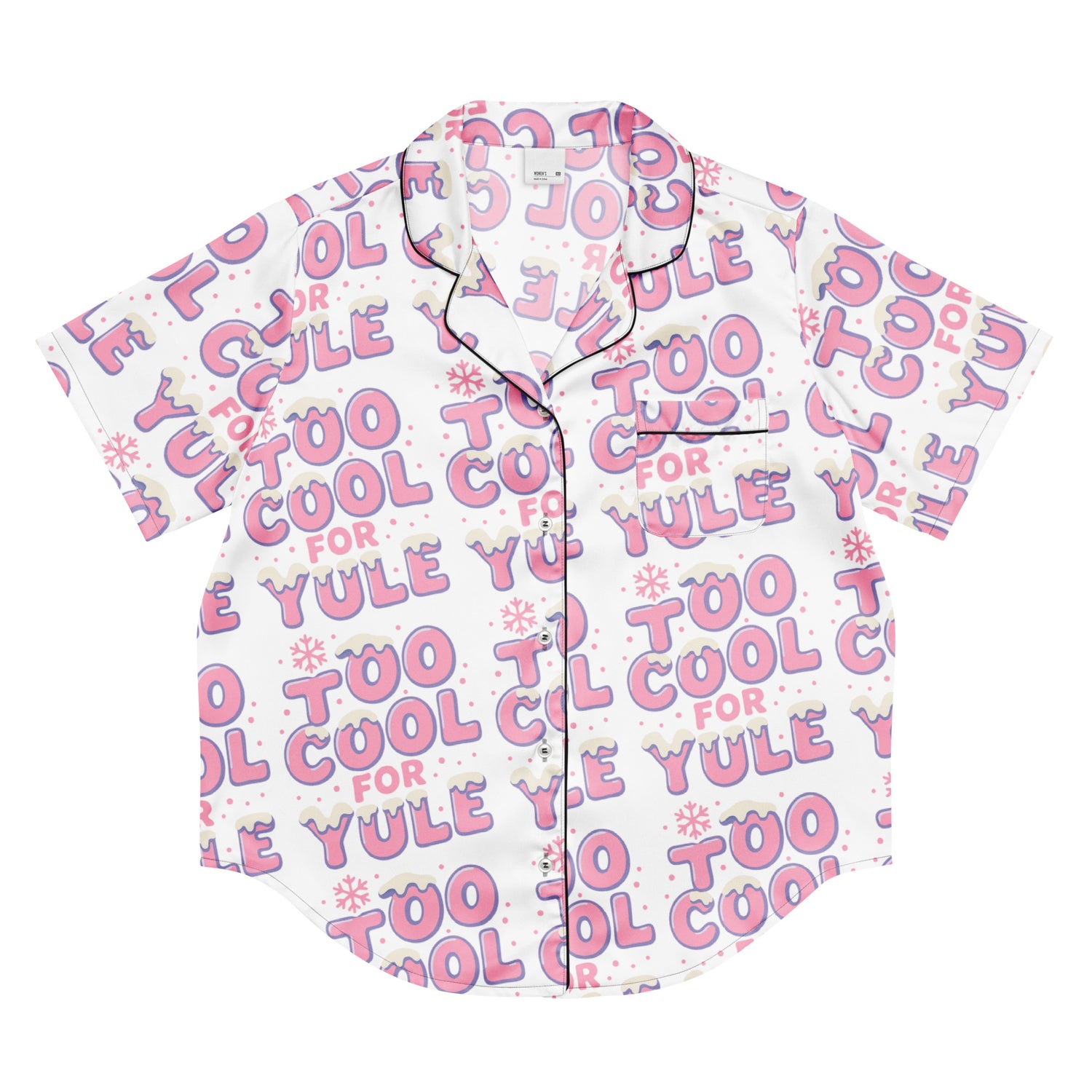 Cool Yule Teen Short-Sleeves Pajama Top | – RB Designa Co
