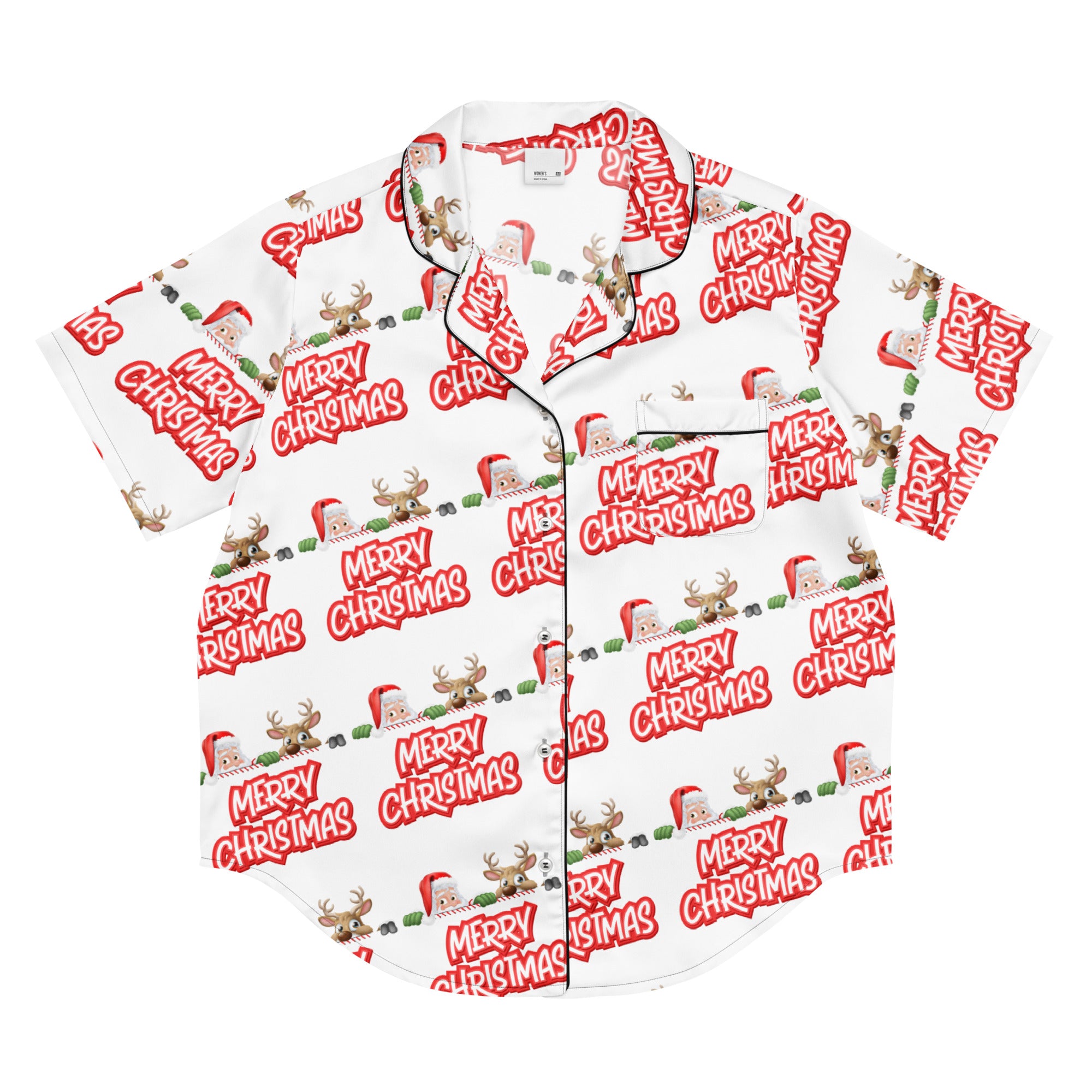 Peeking Crew Teen Short-Sleeves Pajama Top | – RB Designa Co