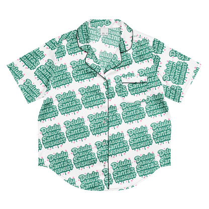 Delulu All Green Teen Short-Sleeves Pajama Top | – RB Designa Co