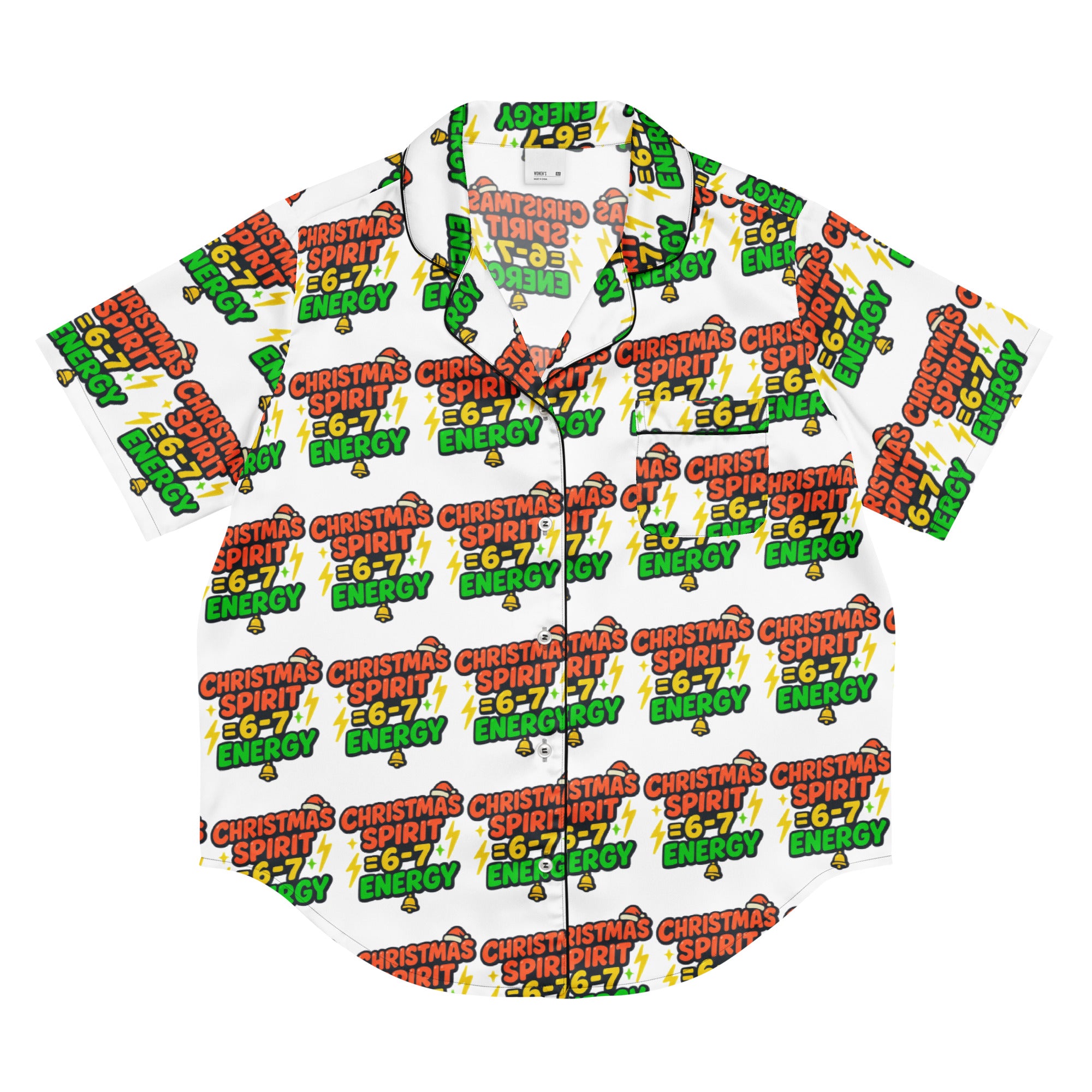 Lightning Spirit Teen Short-Sleeves Pajama Top | – RB Designa Co