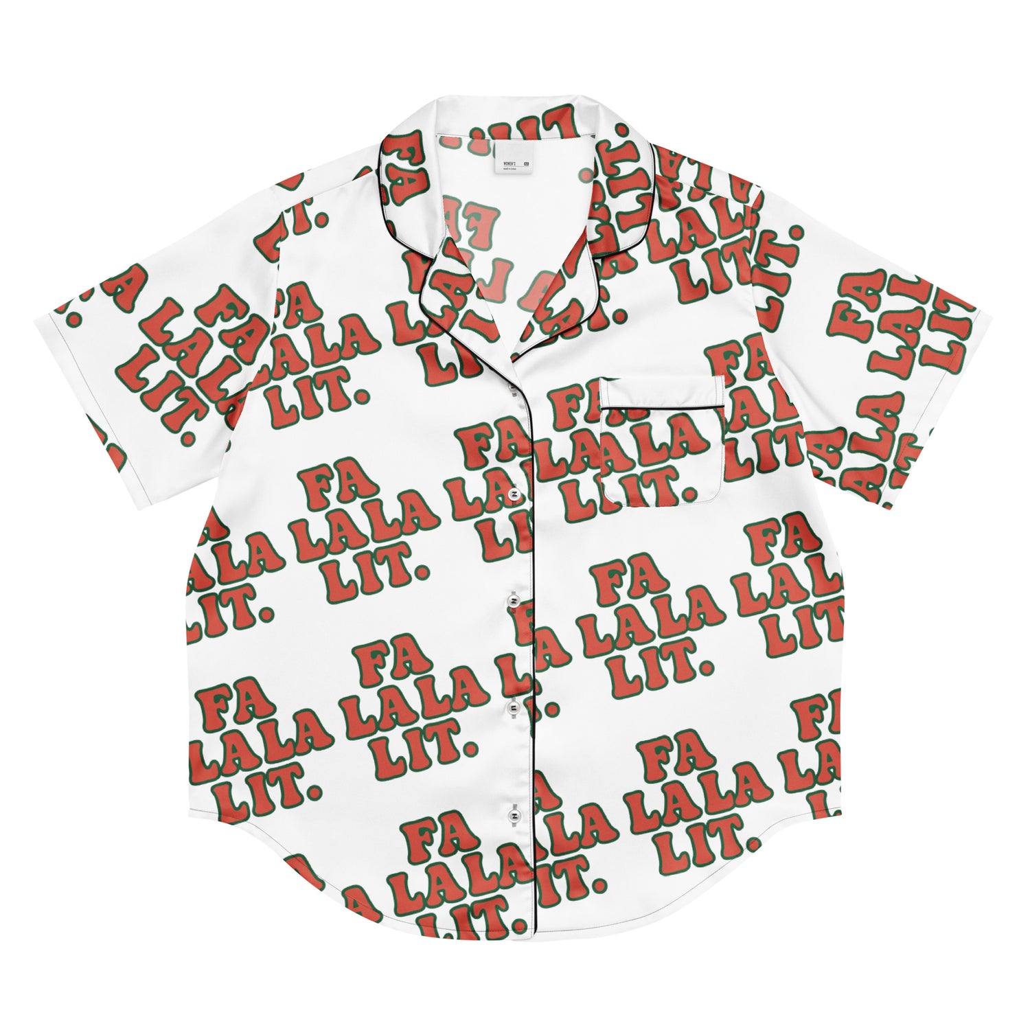 Colourful Lit Teen Short-Sleeves Pajama Top | – RB Designa Co