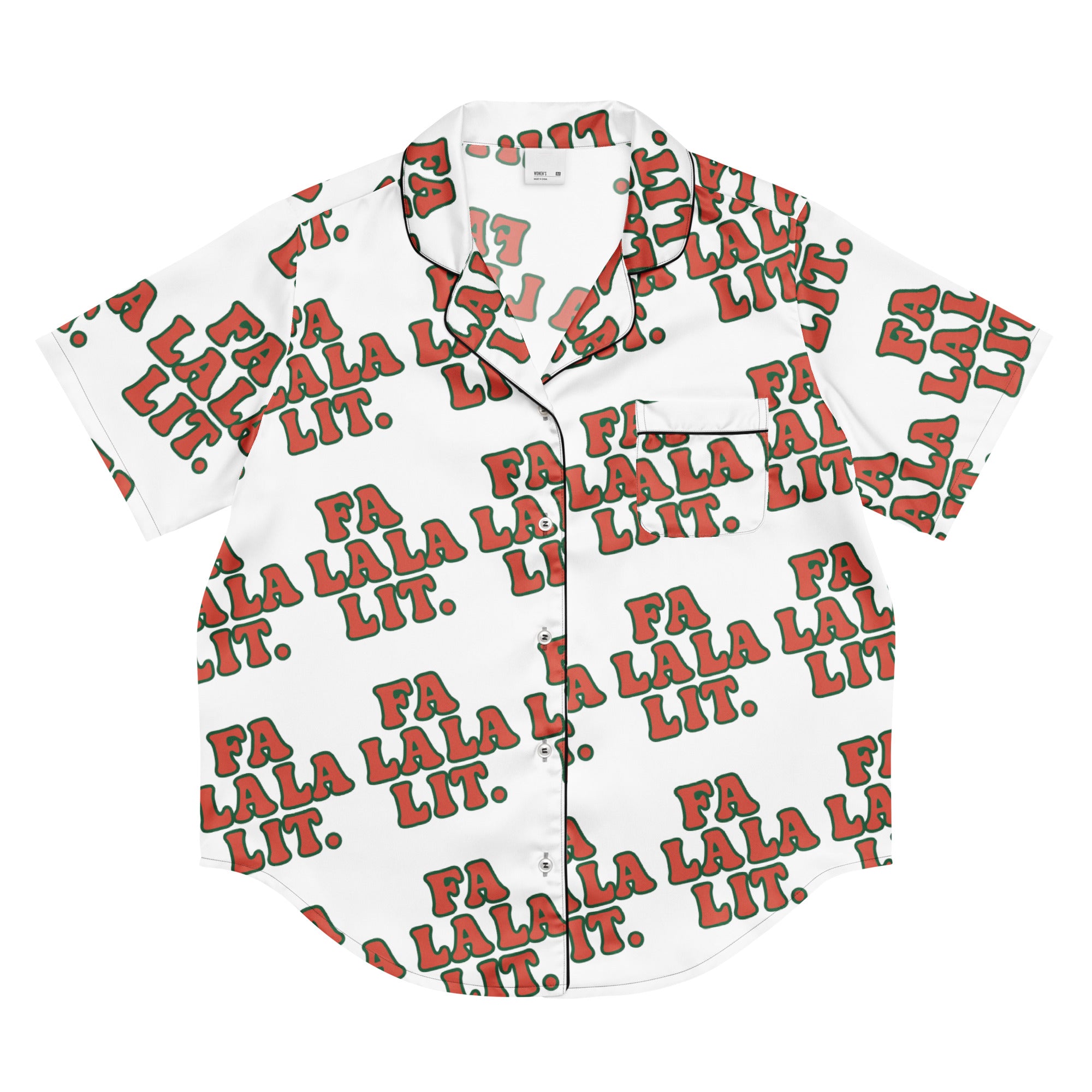 Colourful Lit Teen Short-Sleeves Pajama Top | – RB Designa Co