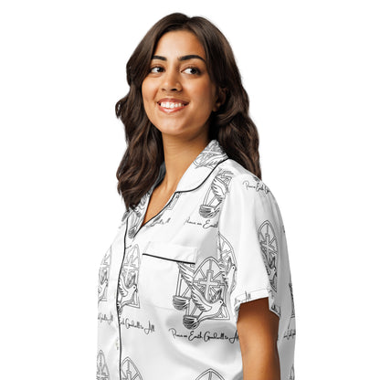 Peace Love God Biblical Short-Sleeves Pajama Top | – RB Designa Co