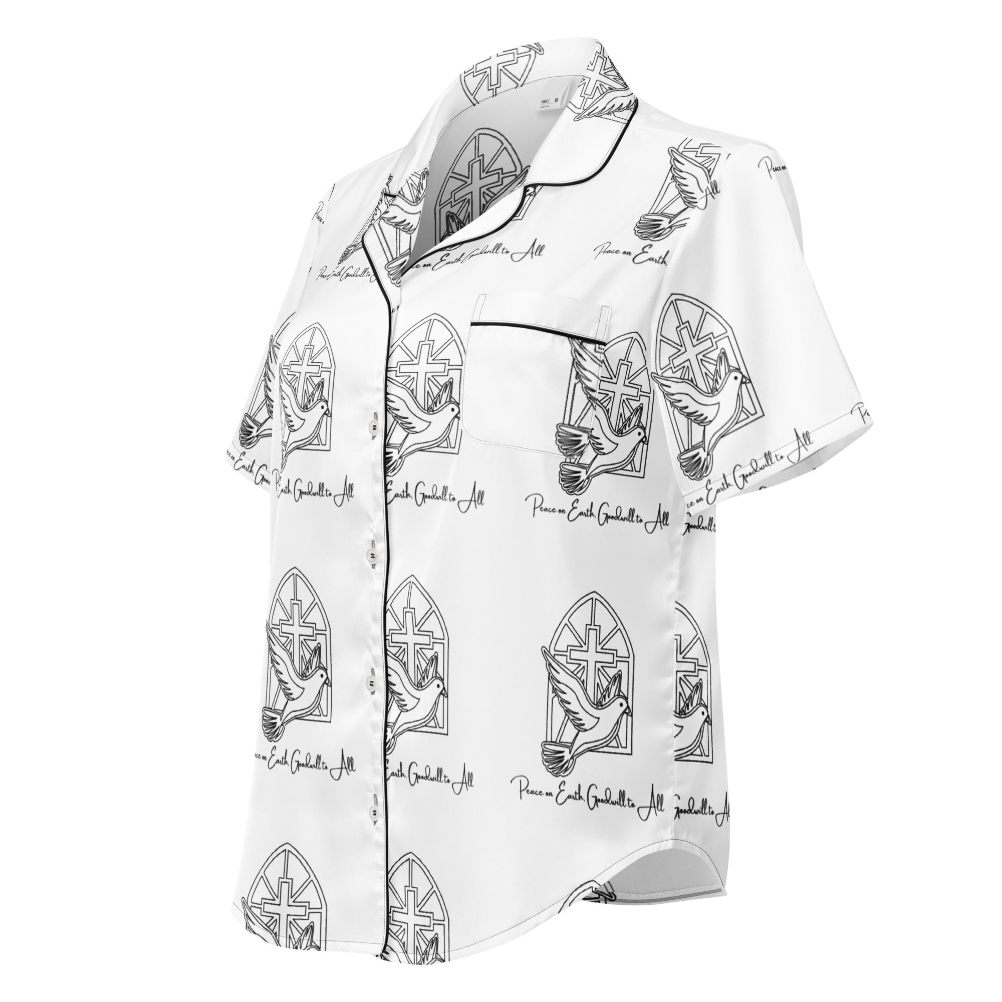 Peace Love God Biblical Short-Sleeves Pajama Top | – RB Designa Co