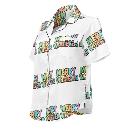 Merry Whatever Teen Short-Sleeves Pajama Top | – RB Designa Co
