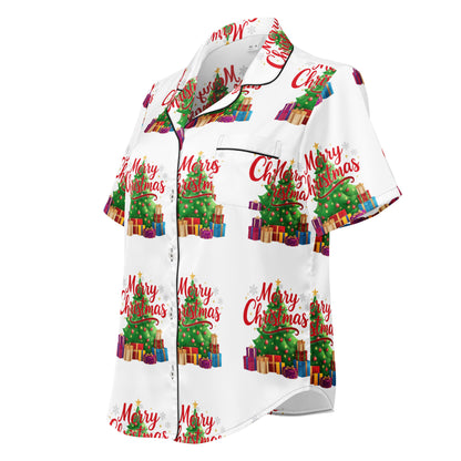 Merry Christmas Red Teen Short-Sleeves Pajama Top | – RB Designa Co