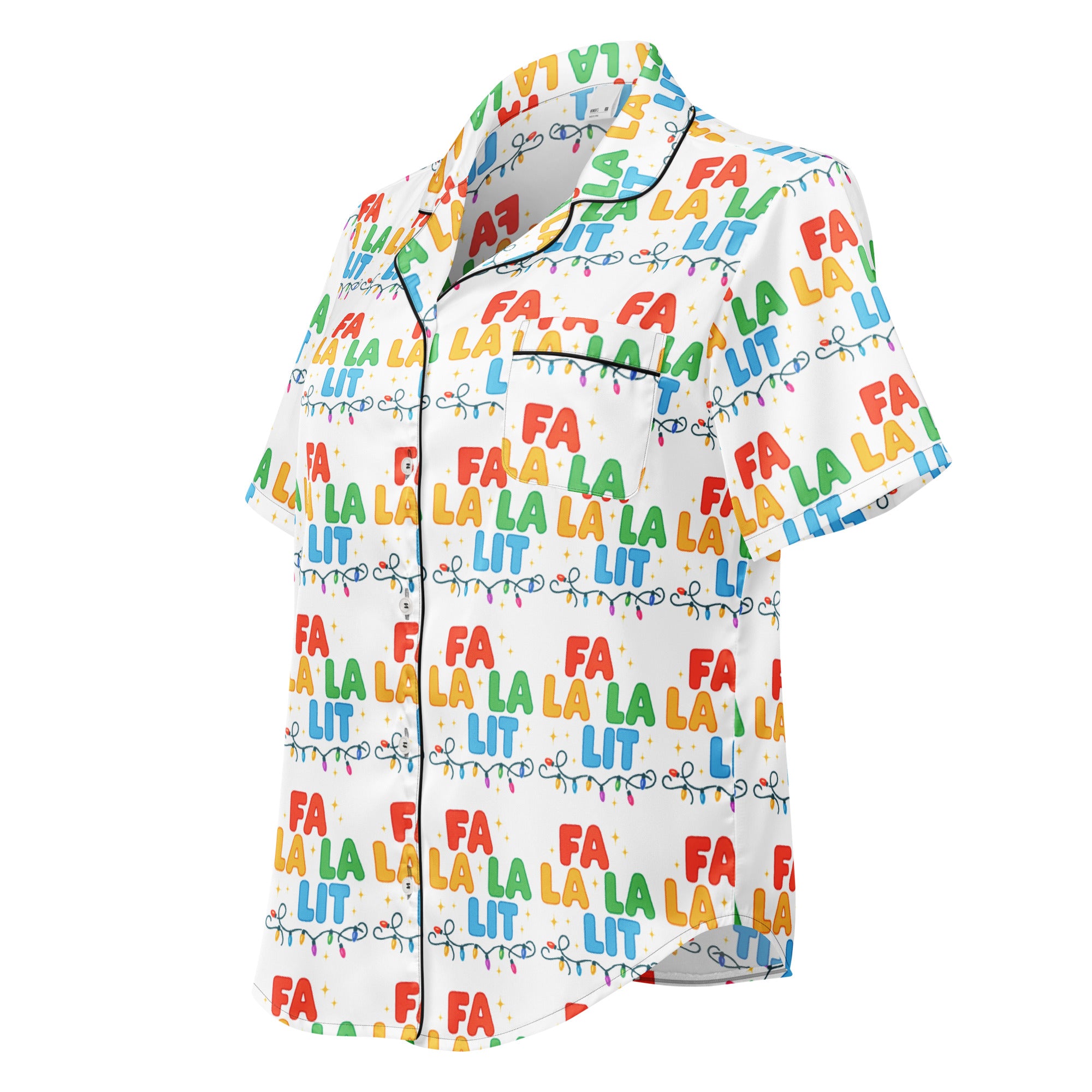 Fa La Lit Teen Short-Sleeves Pajama Top | – RB Designa Co