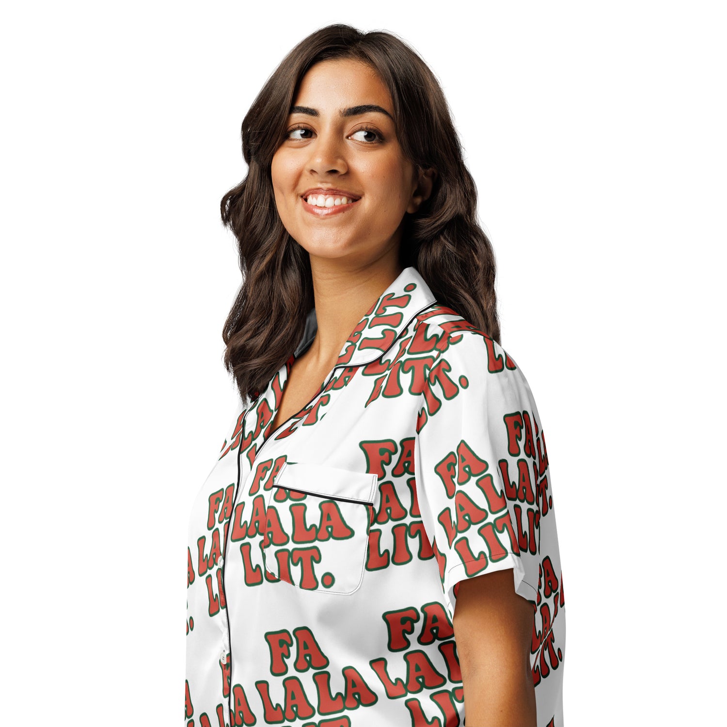 Colourful Lit Teen Short-Sleeves Pajama Top | – RB Designa Co