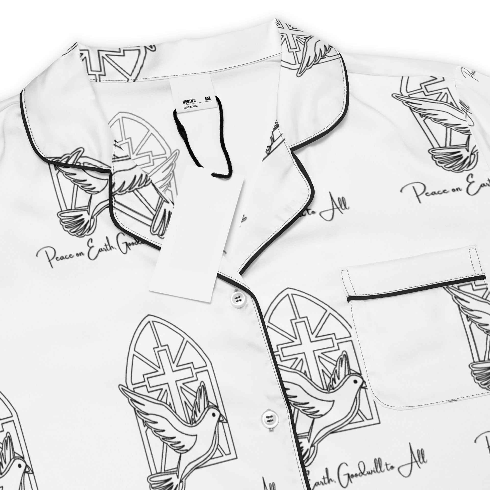 Peace Love God Biblical Short-Sleeves Pajama Top | – RB Designa Co