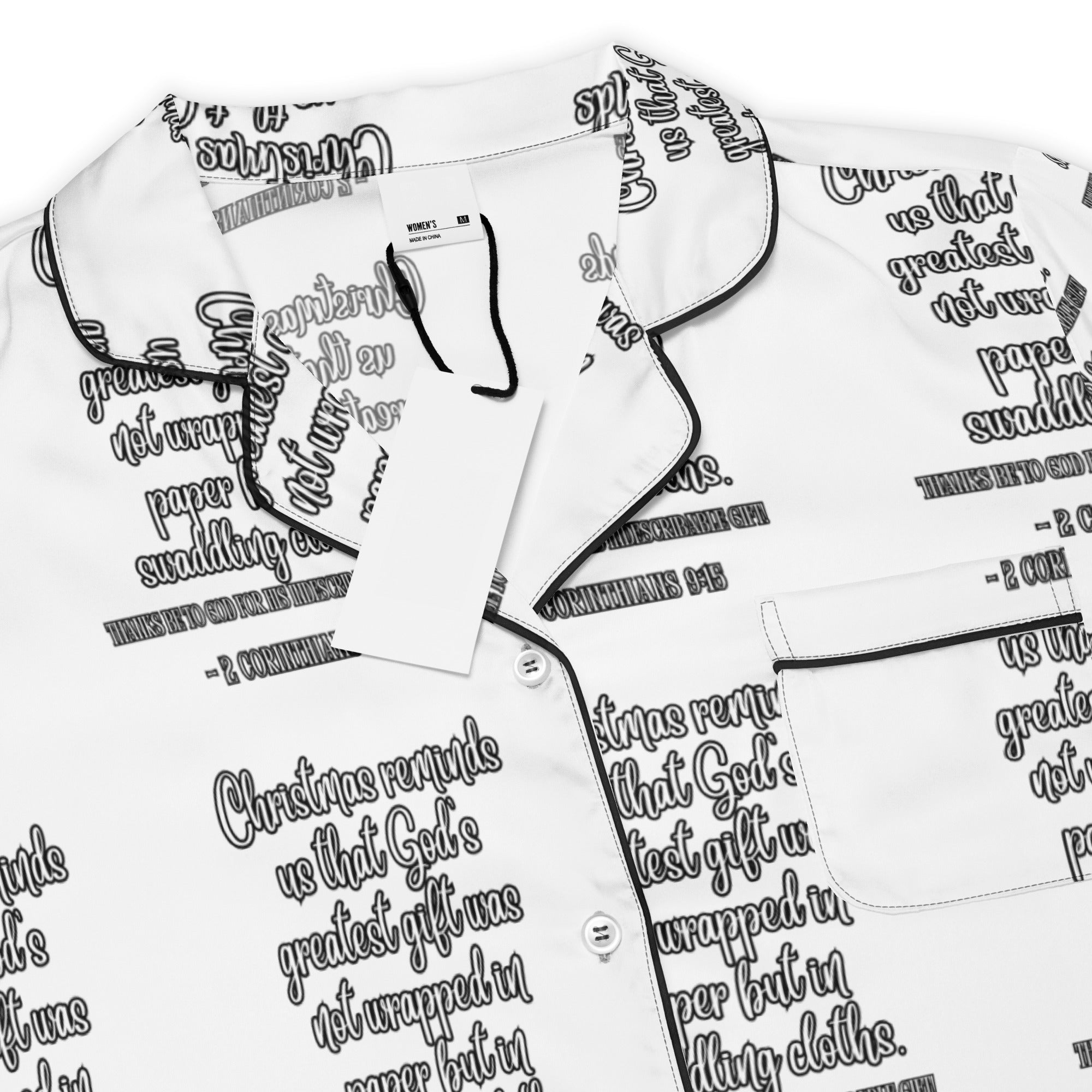 Gift Biblical Short-Sleeves Pajama Top | – RB Designa Co