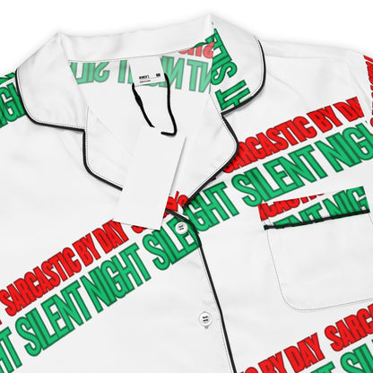 Sarcastic Silent Night Anti-Christmas / Bah Humbug Short-Sleeves Pajama Top | – RB Designa Co