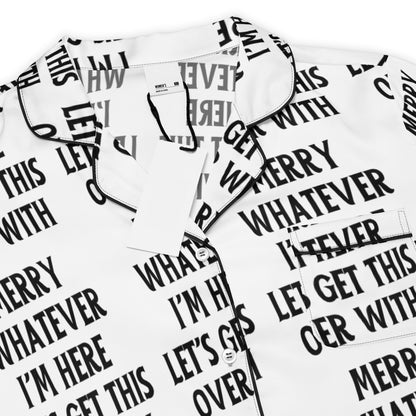 Get This Over Light Anti-Christmas / Bah Humbug Short-Sleeves Pajama Top | – RB Designa Co