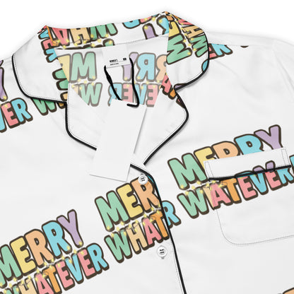 Merry Whatever Teen Short-Sleeves Pajama Top | – RB Designa Co