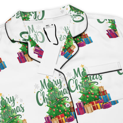 Merry Christmas Green Teen Short-Sleeves Pajama Top | – RB Designa Co