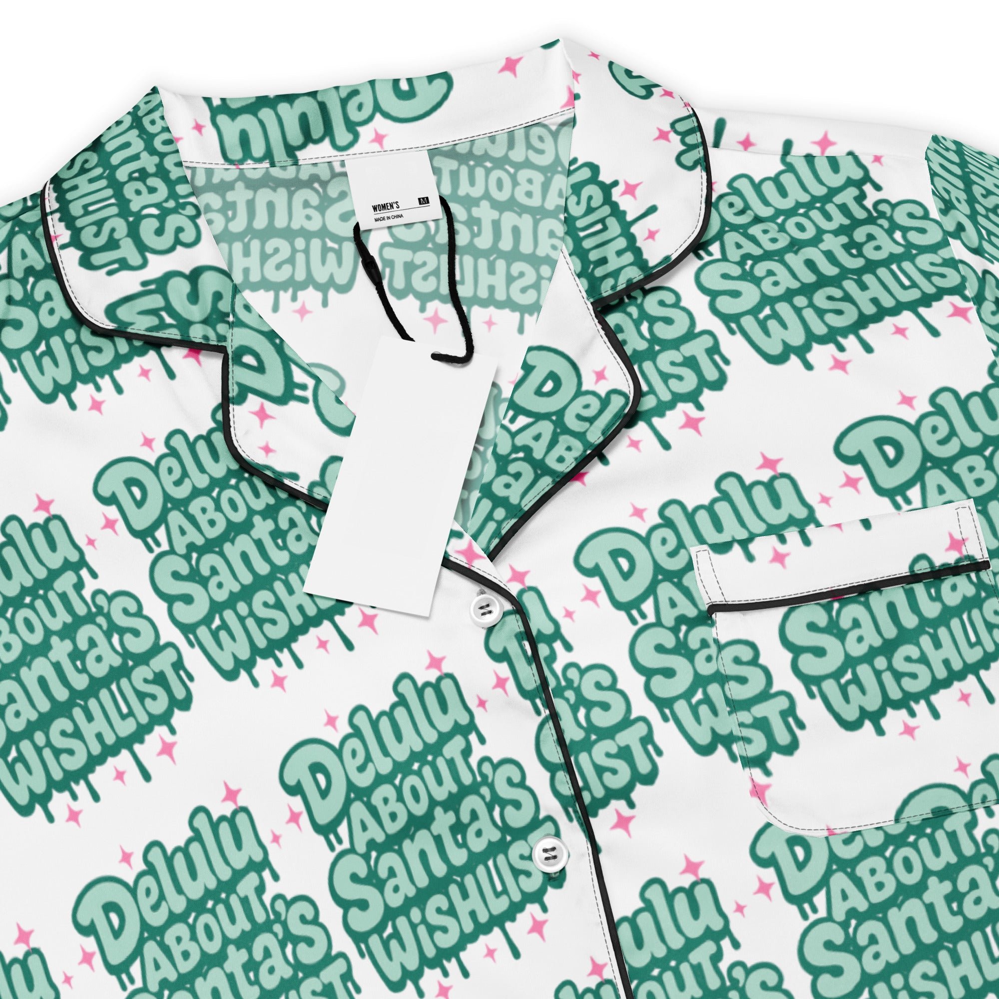 Delulu All Green Teen Short-Sleeves Pajama Top | – RB Designa Co