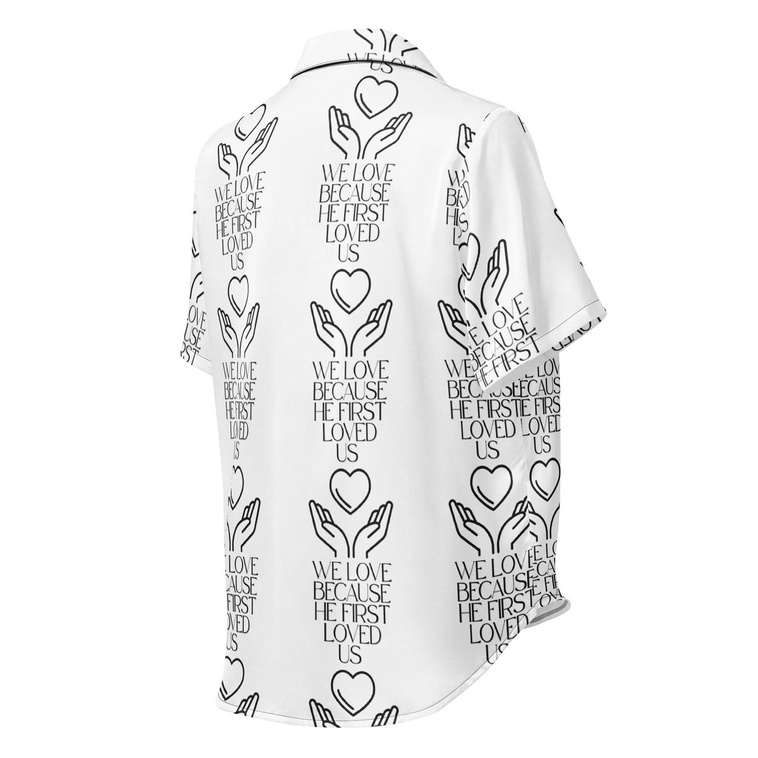 He First Loved Us Biblical Short-Sleeves Pajama Top | – RB Designa Co