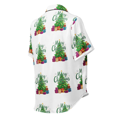 Merry Christmas Green Teen Short-Sleeves Pajama Top | – RB Designa Co