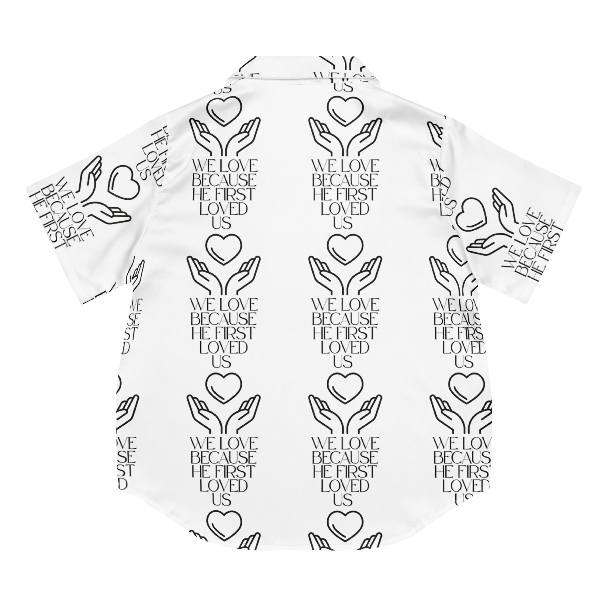 He First Loved Us Biblical Short-Sleeves Pajama Top | – RB Designa Co