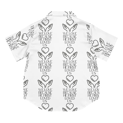 He First Loved Us Biblical Short-Sleeves Pajama Top | – RB Designa Co