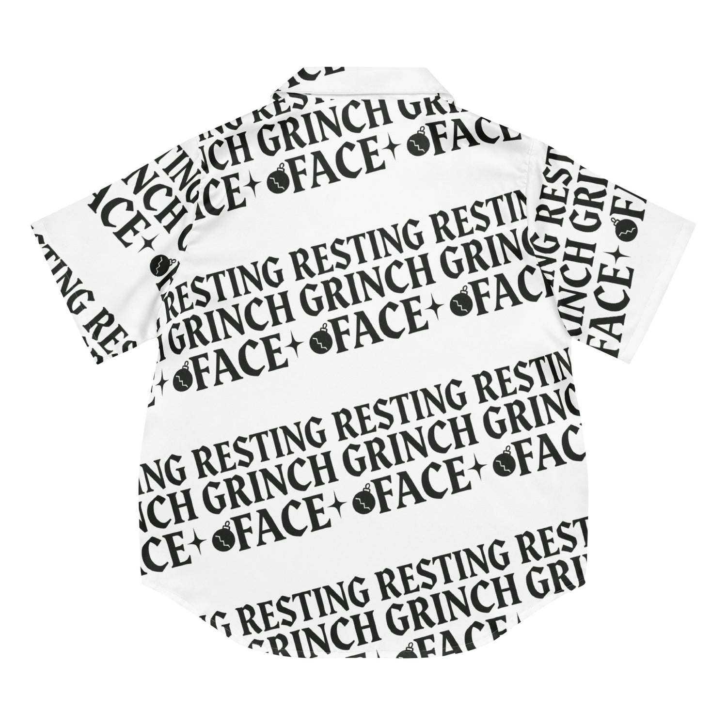 Resting Grinch Face Goth Humbag Short-Sleeves Pajama Top | – RB Designa Co