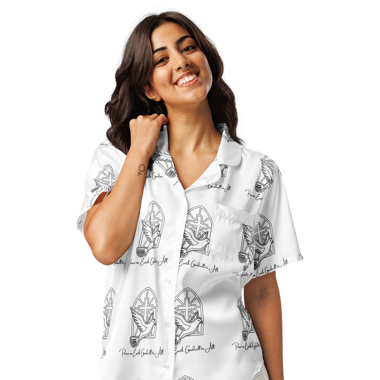 Peace Love God Biblical Short-Sleeves Pajama Top | – RB Designa Co