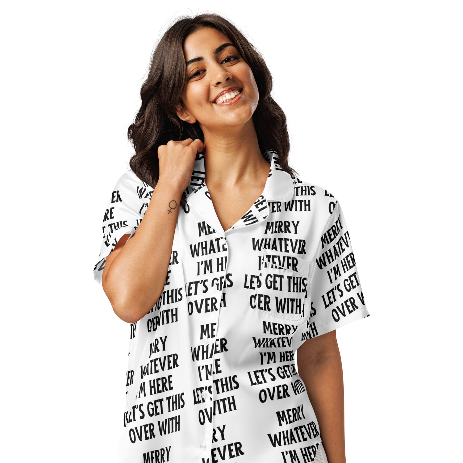 Get This Over Light Anti-Christmas / Bah Humbug Short-Sleeves Pajama Top | – RB Designa Co